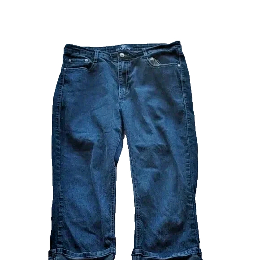JeanBay Size 12 Turned Up Cuffs Decoration On Back Pocket